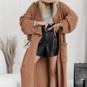 KARDIGAN MAXI KARMEL