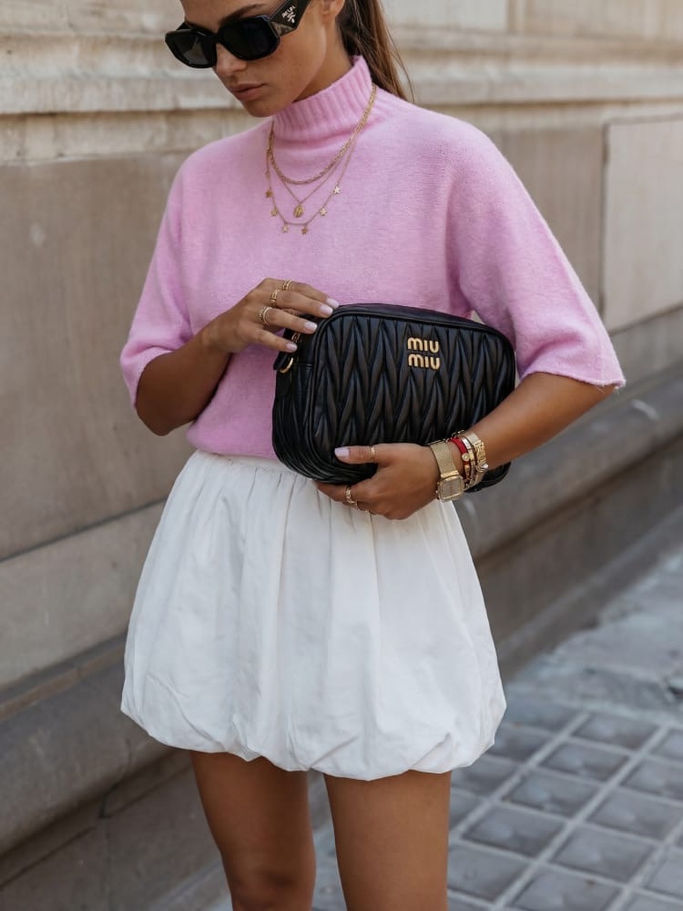 SPÓDNICA BOMBKA BIAŁA