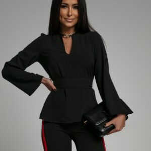 BLUZKA CZARNA WIĄZANA