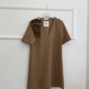 SUKIENKA PROSTA 3 RÓŻE KARMEL