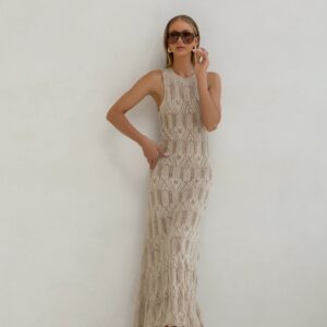 SUKIENKA AŻUROWA "SUNSET GLOW" BEŻ