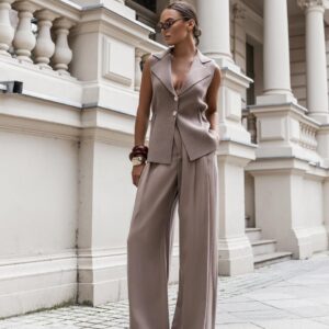 KAMIZELKA PERFEKCYJNY KRÓJ BEŻ