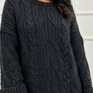 SWETER WARKOCZ CZARNY