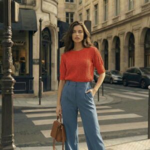 SWETER BOHO DREAM CZERWONA