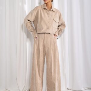 SPODNIE SZTRUKSOWE BEŻ