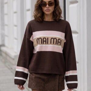 SWETER MAI MAI CZEKOLADA